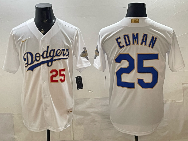 Men 2026 Los Angeles Dodgers #25 Edman white Game Nike MLB Jersey 0504003